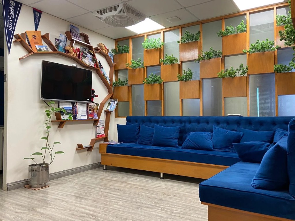 Collaborative team area in the Times TX office